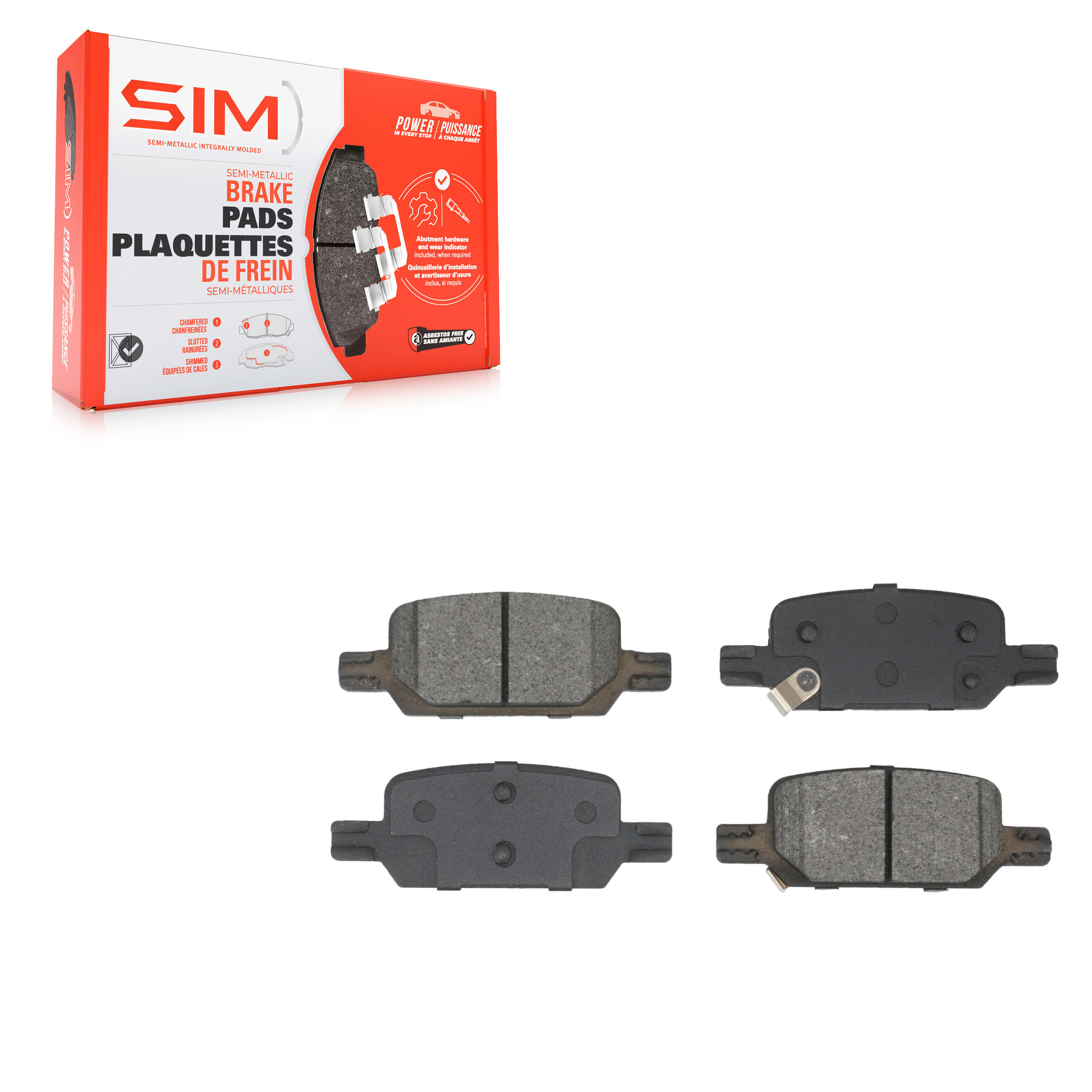 SIM - SIM-2370 - Semi-Metallic Brake Pads