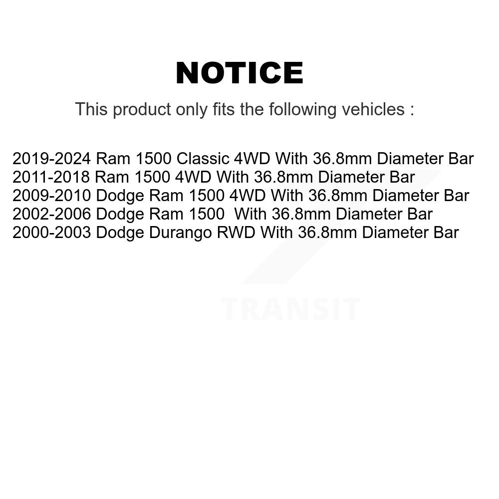TOR - TOR-K7384 - Suspension Stabilizer Bar Bushing Kit
