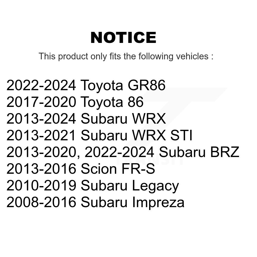 Top Quality - 72-K750486 - Suspension Stabilizer Bar Link Kit