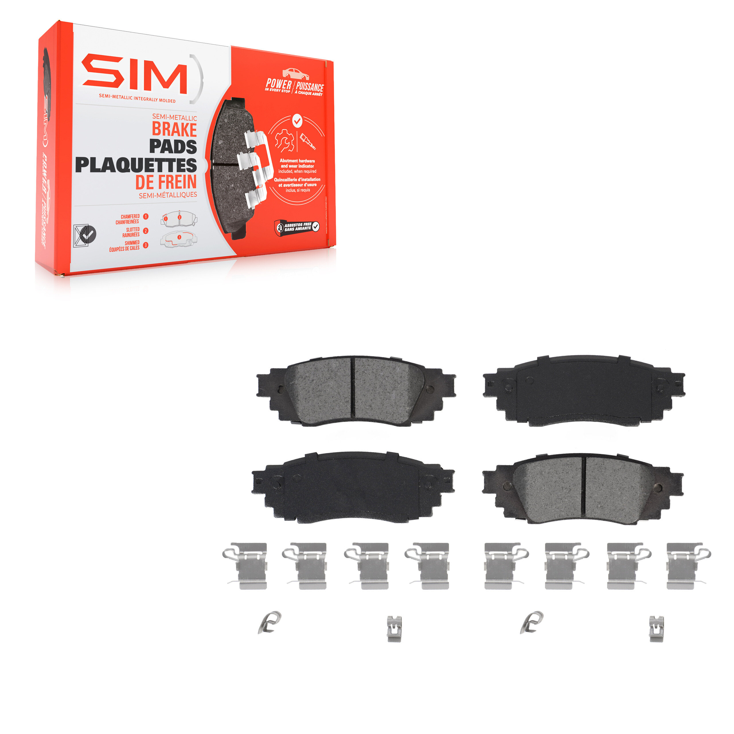 Semi-Metallic Brake Pads