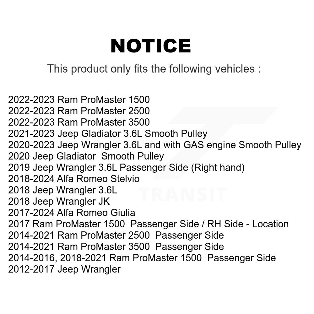 Kobra - KTP-89161 - Accessory Drive Belt Idler Pulley