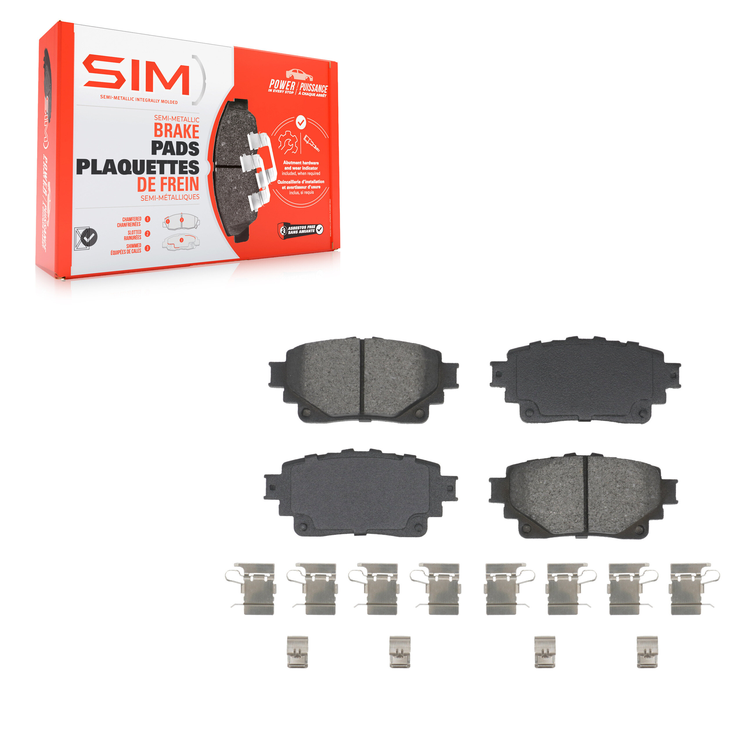 Semi-Metallic Brake Pads