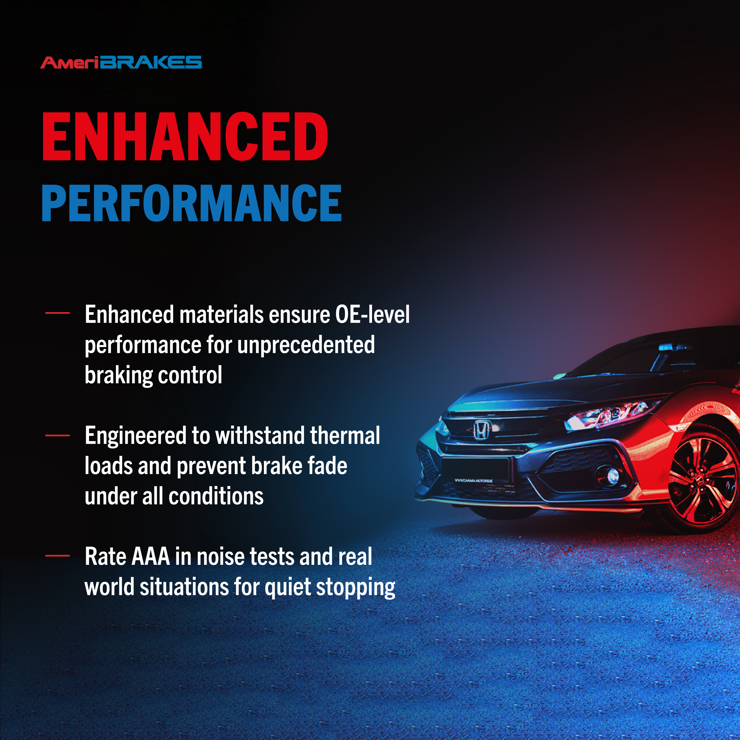 AmeriBRAKES - NWF-PRC2174 - Ceramic Brake Pads