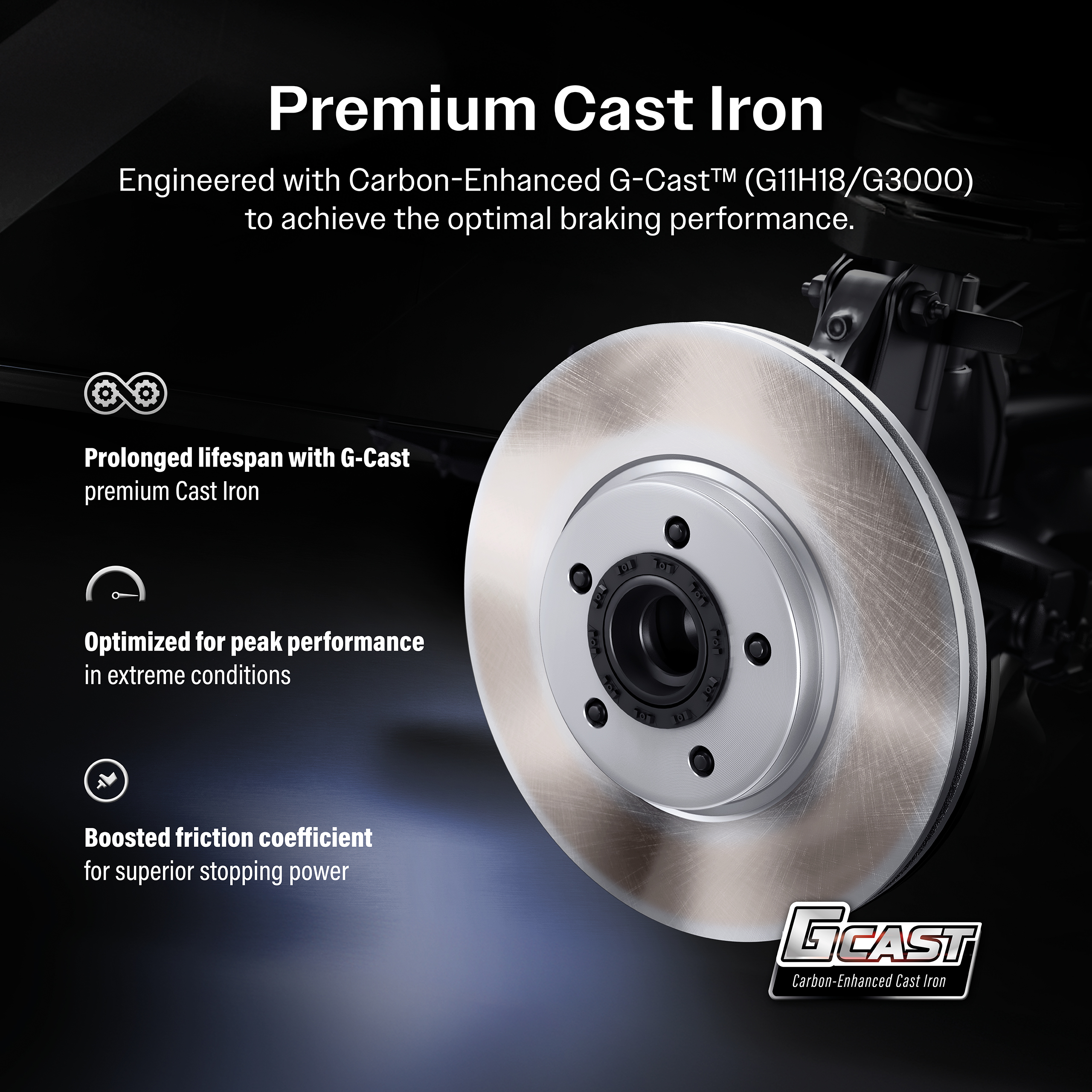 GENIUS - GCR-982191 - Disc Brake Rotor