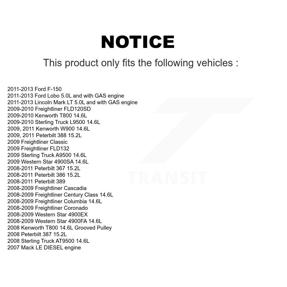 Kobra - KTP-89171 - Accessory Drive Belt Idler Pulley