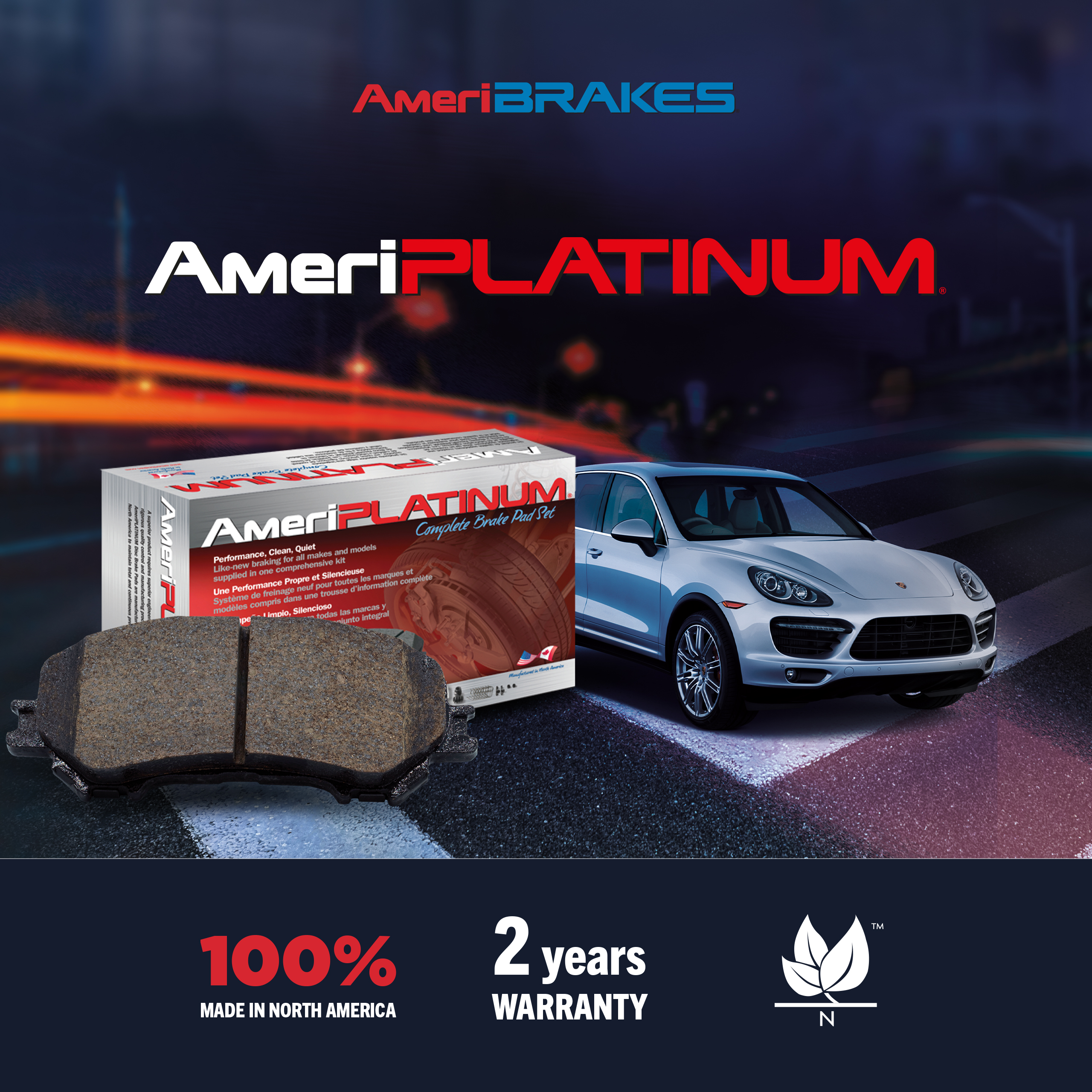 AmeriBRAKES - NWF-PTC1737 - Ceramic Brake Pads