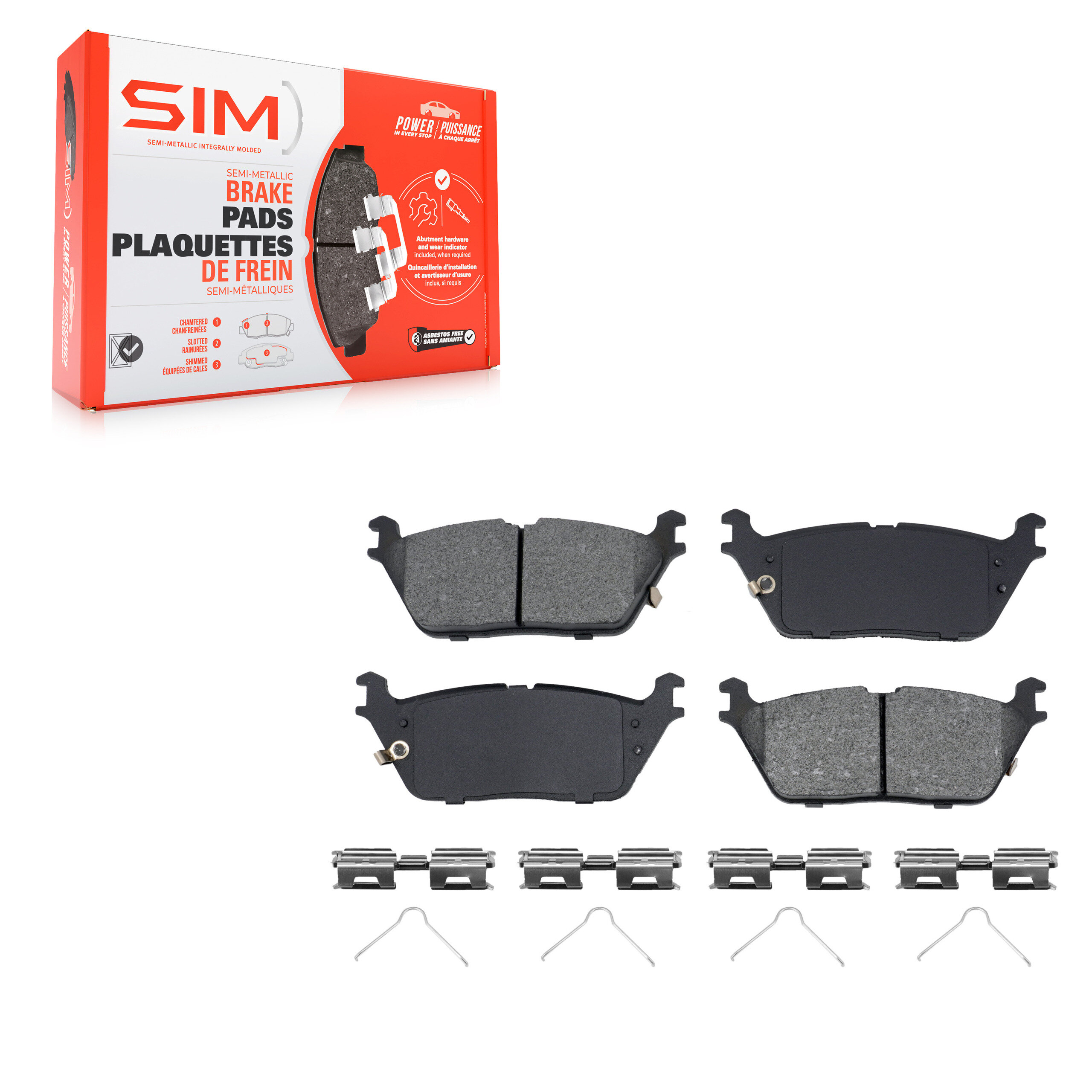 Semi-Metallic Brake Pads