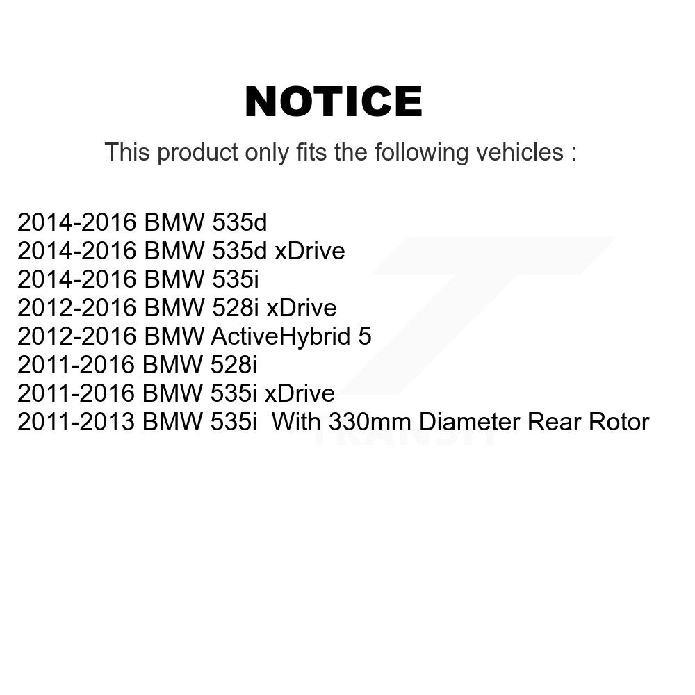 GENIUS - GCR-G8135 - Coated Disc Brake Rotor