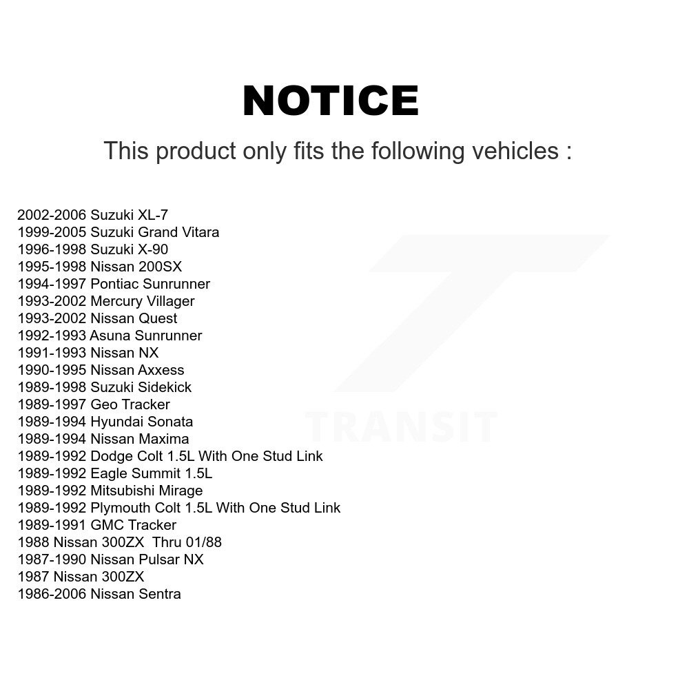 Top Quality - 72-K9543 - Suspension Stabilizer Bar Link Kit