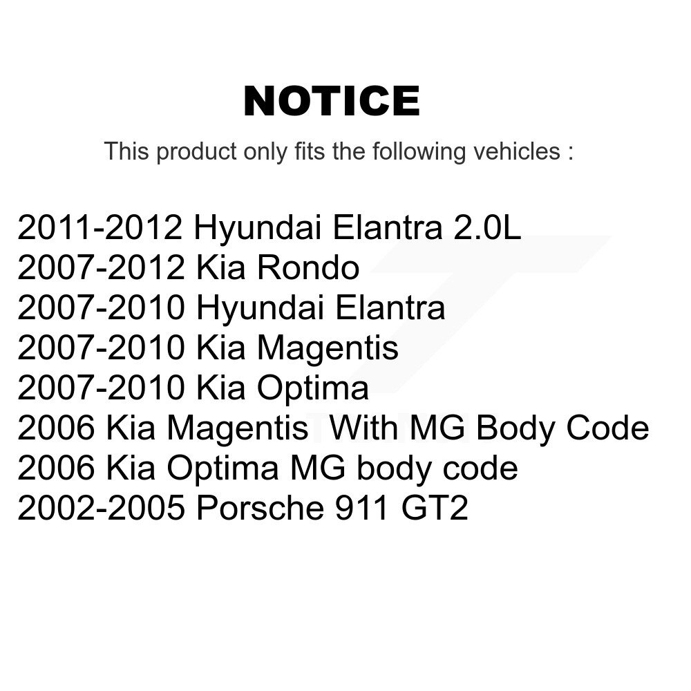 Top Quality - 72-K750102 - Suspension Stabilizer Bar Link Kit