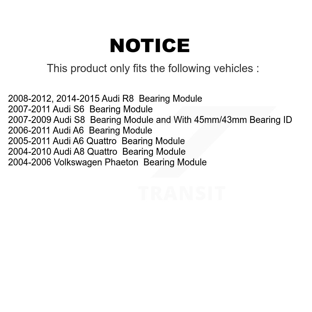 TRANSIT WAREHOUSE - 70-513227 - Wheel Bearing Module