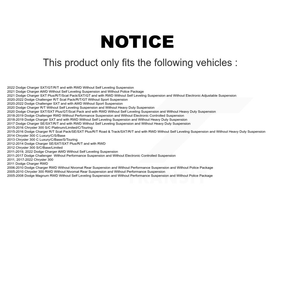 TRANSIT WAREHOUSE - 78-5797 - Rear Shock Absorber