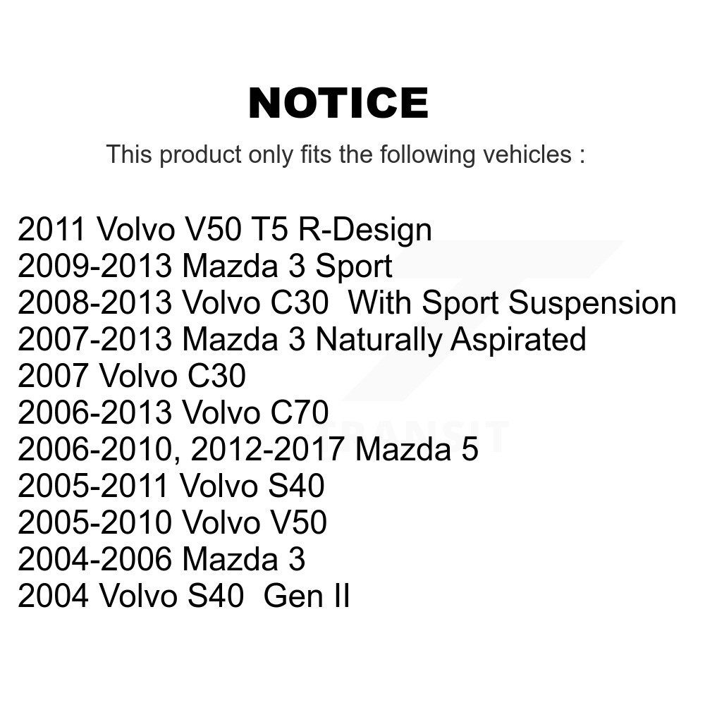 Top Quality - 72-K80867 - Suspension Stabilizer Bar Link Kit