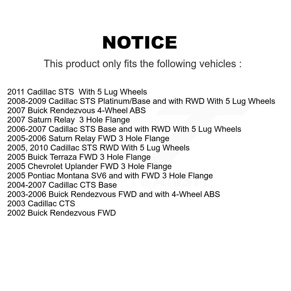 TRANSIT WAREHOUSE - 70-513186 - Rear Hub Assembly