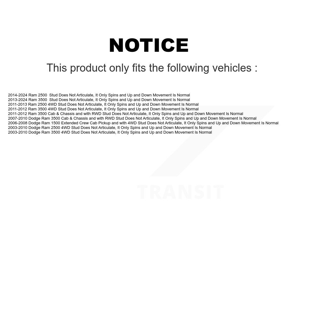 Top Quality - 72-K7460 - Suspension Ball Joint