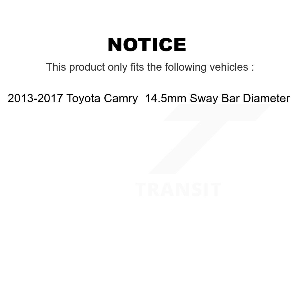 TOR - TOR-K201763 - Suspension Stabilizer Bar Bushing Kit