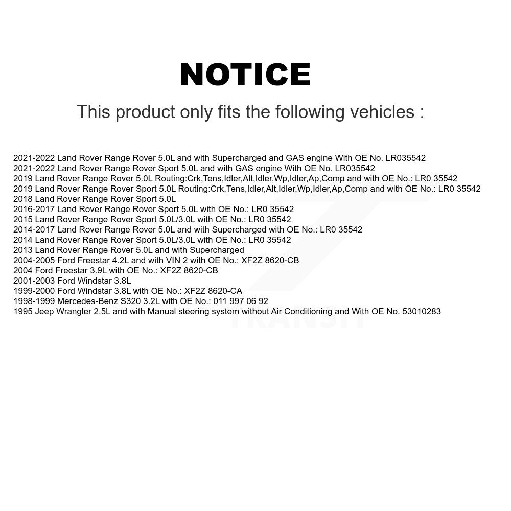 Bando - BAN-6PK2445 - Accessory Drive Belt