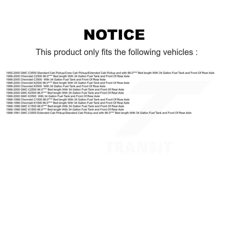 Agility Autoparts - AGY-01110042 - Fuel Tank Strap