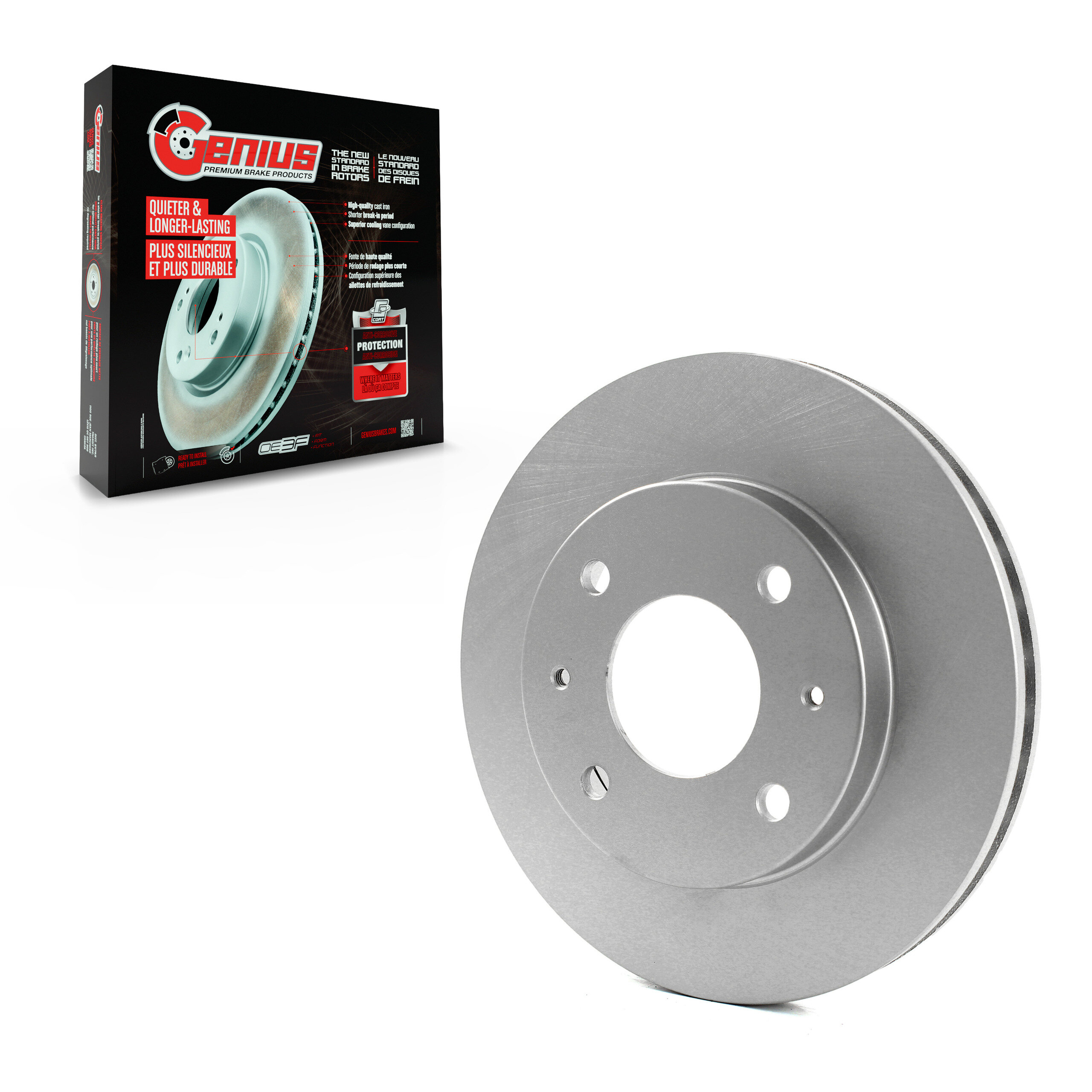GENIUS - GCR-96807 - Coated Disc Brake Rotor