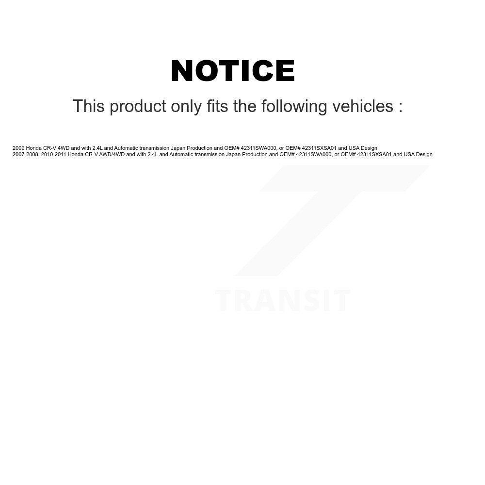 Kugel - NCV-HO36012 - CV Axle Shaft