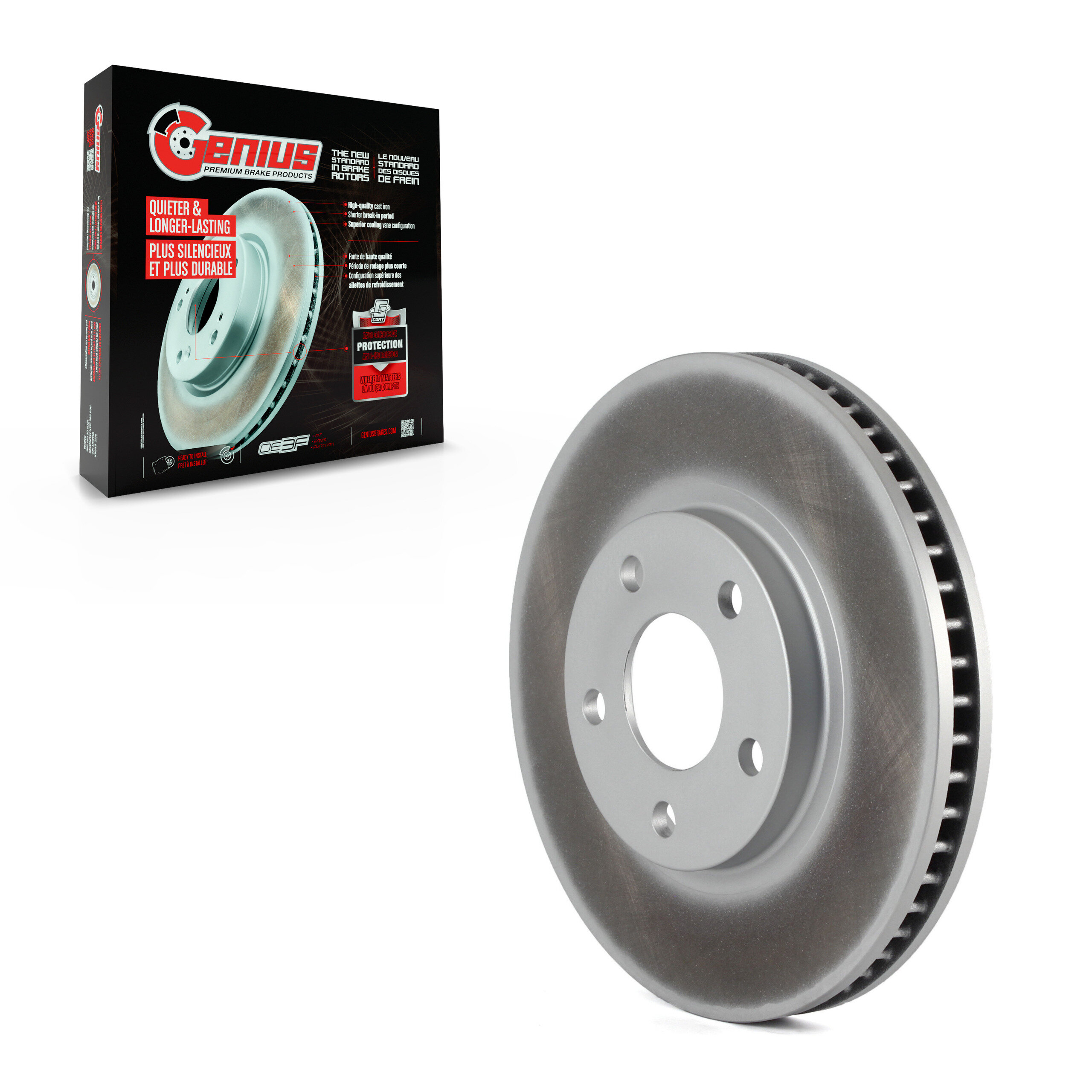 GENIUS - GCR-56641 - Coated Disc Brake Rotor