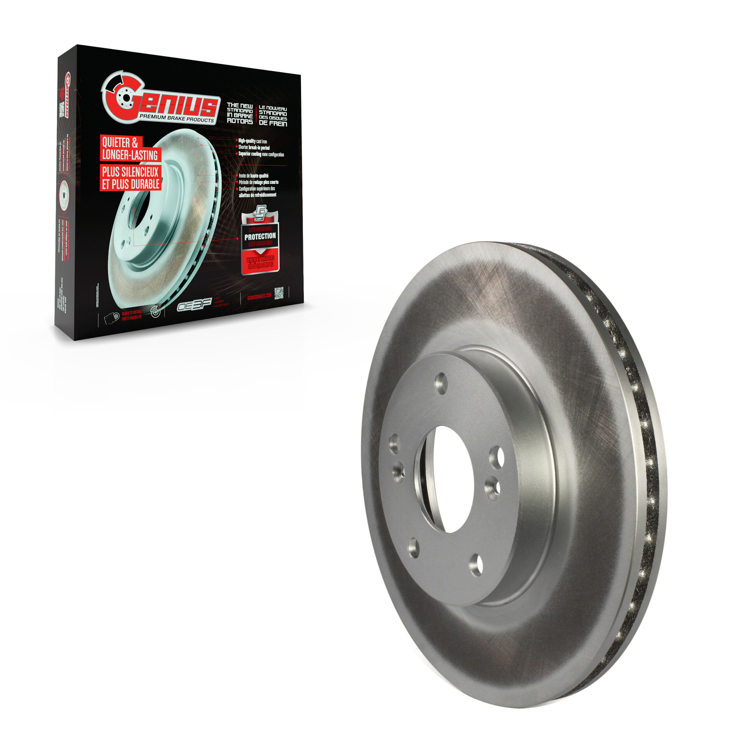 GENIUS - GCR-96711 - Coated Disc Brake Rotor