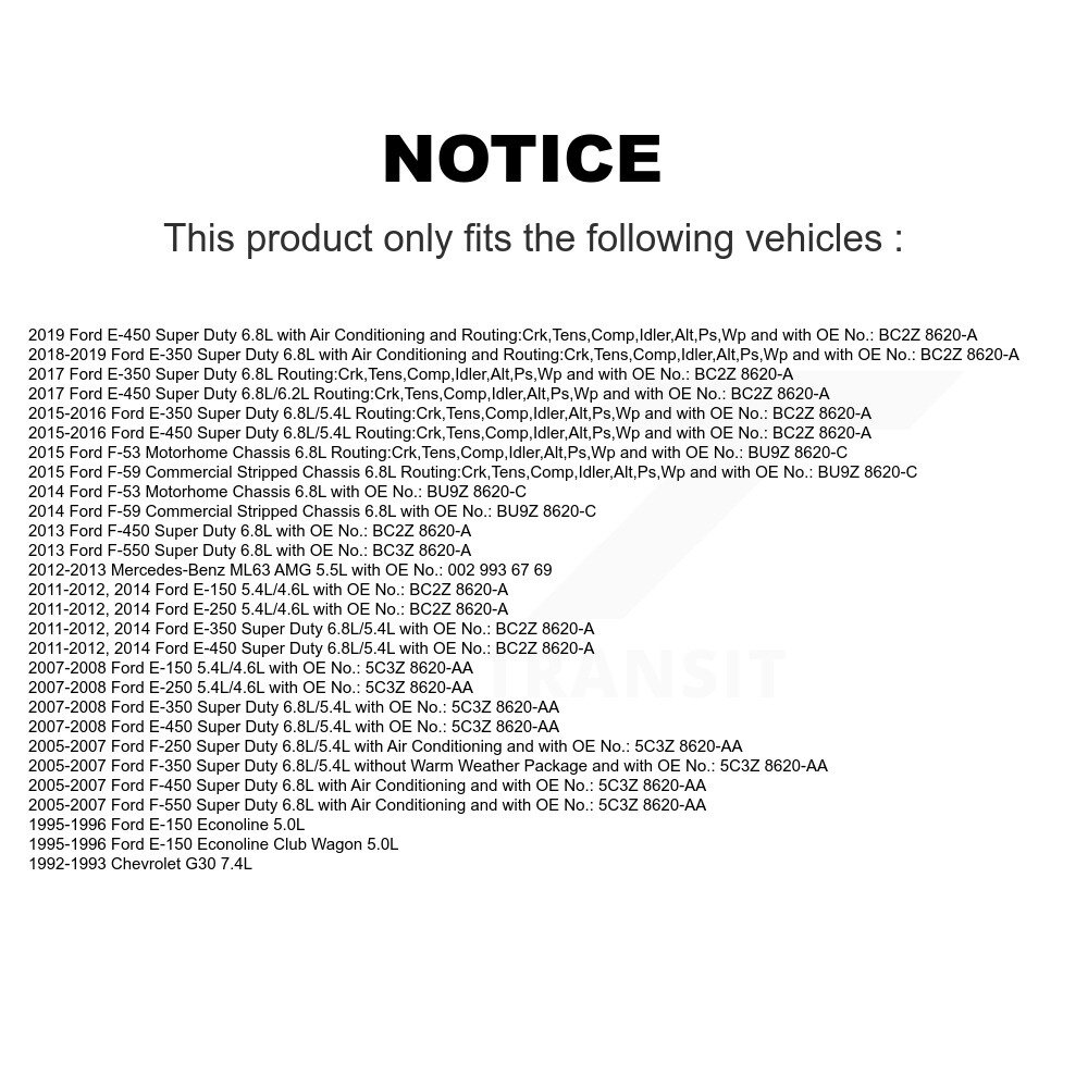 Bando - BAN-6PK2530 - Accessory Drive Belt