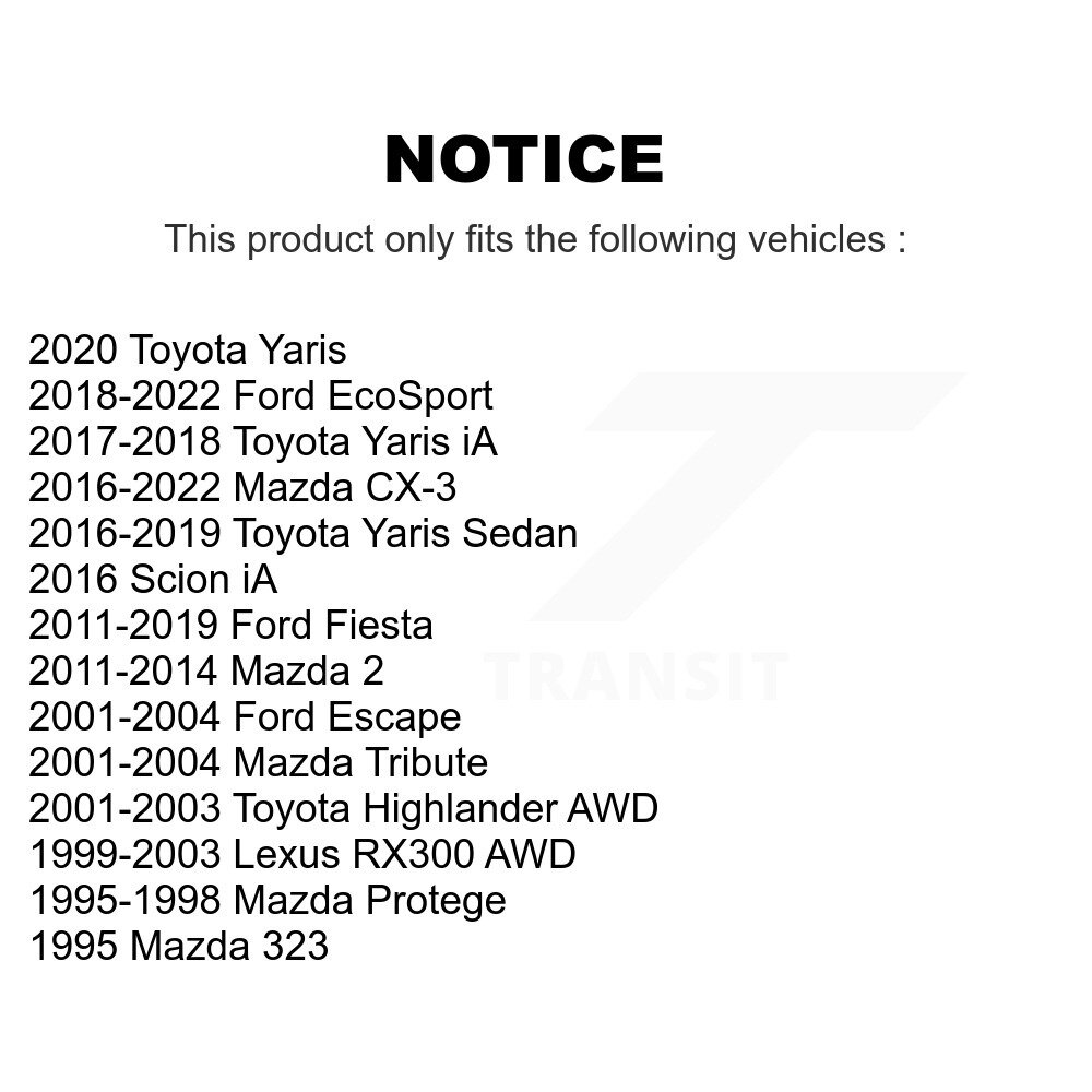 Top Quality - 72-K80104 - Suspension Stabilizer Bar Link Kit