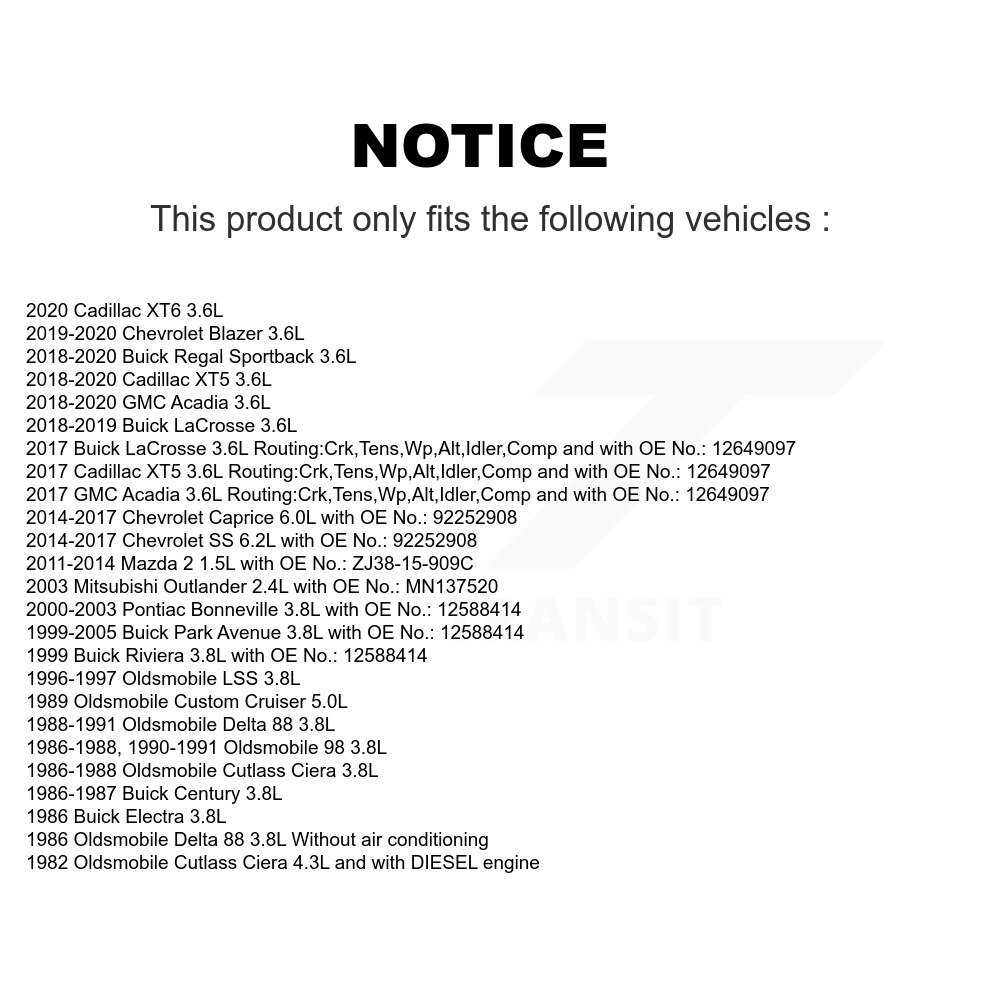 Bando - BAN-6PK1840 - Accessory Drive Belt