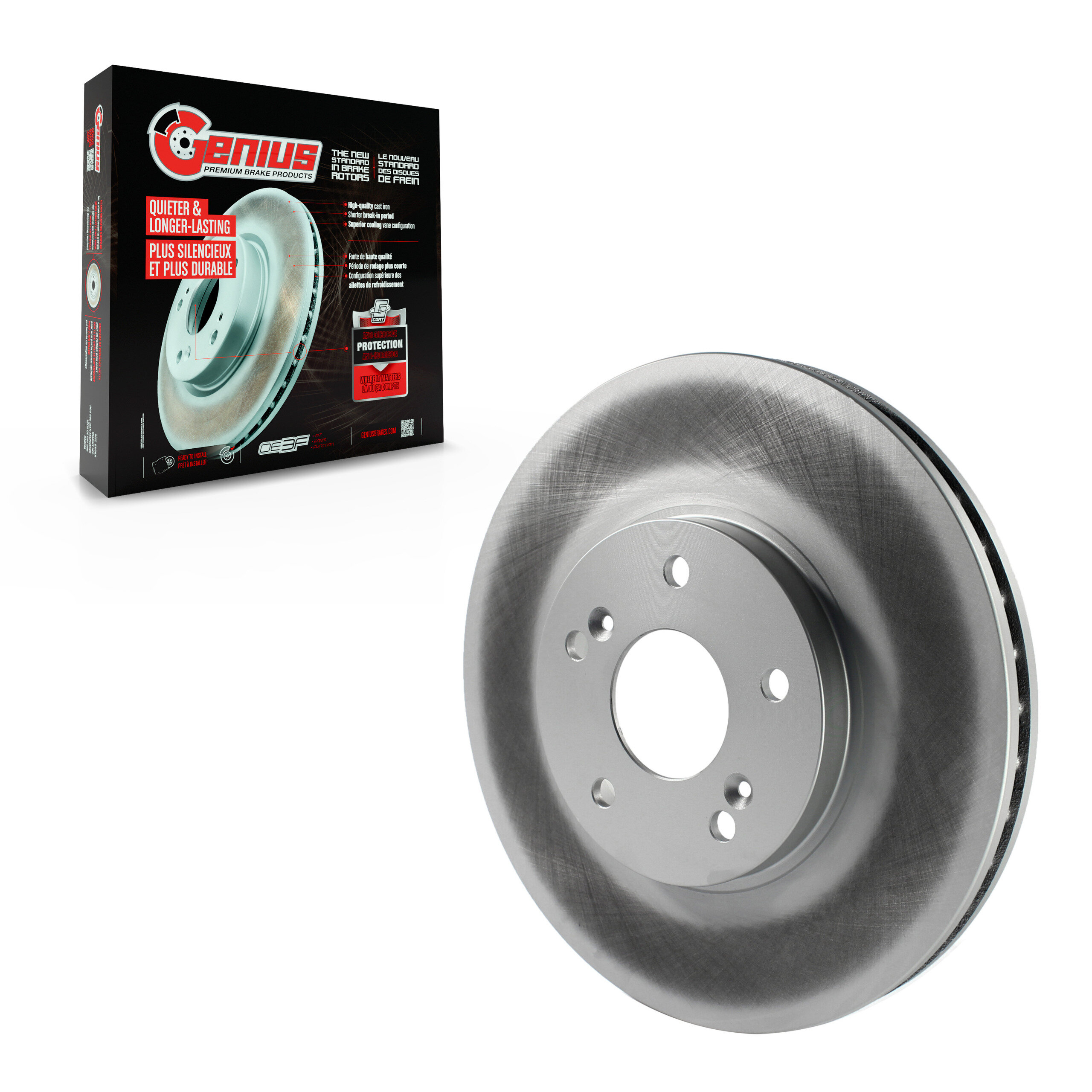 GENIUS - GCR-96795 - Coated Disc Brake Rotor