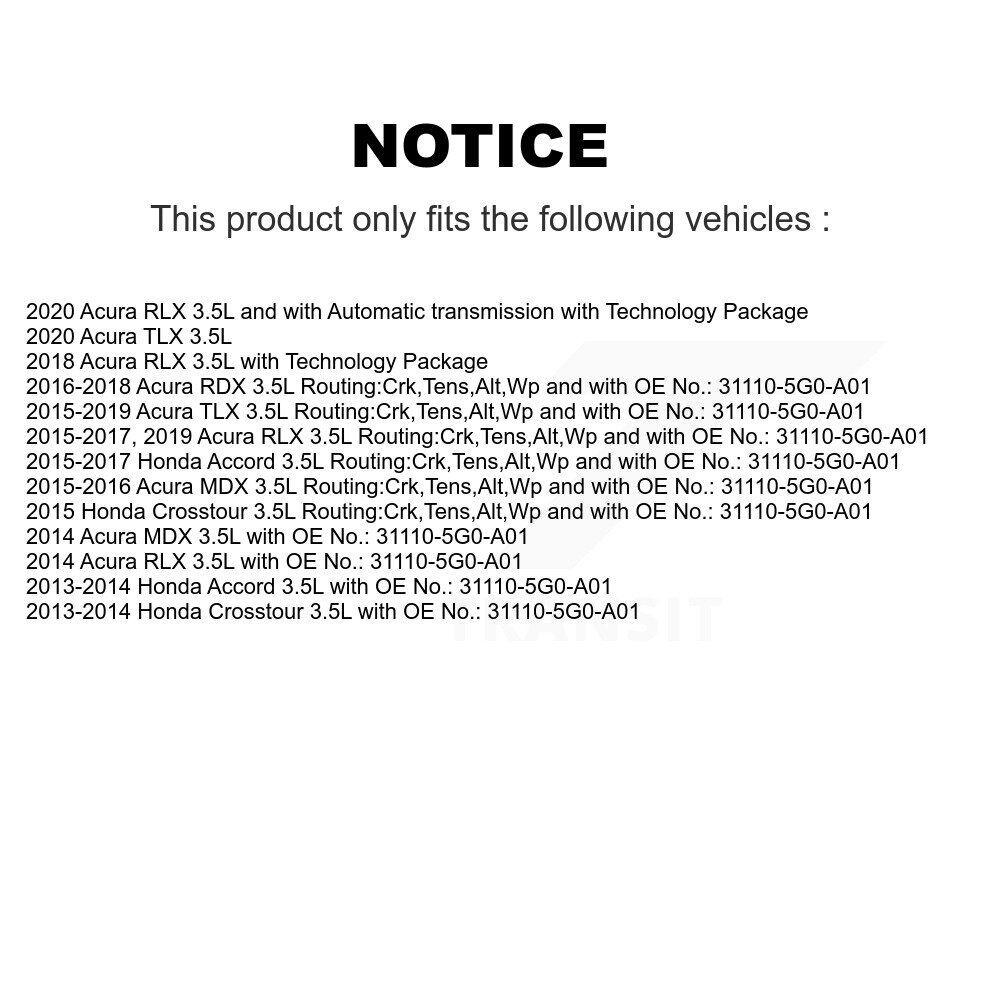 Bando - BAN-6PK1170 - Accessory Drive Belt