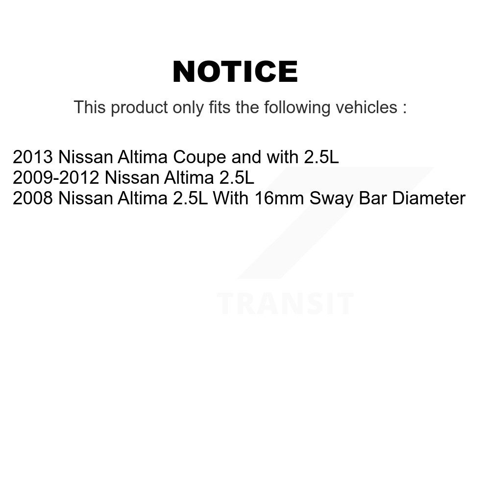 TOR - TOR-K200301 - Suspension Stabilizer Bar Bushing Kit