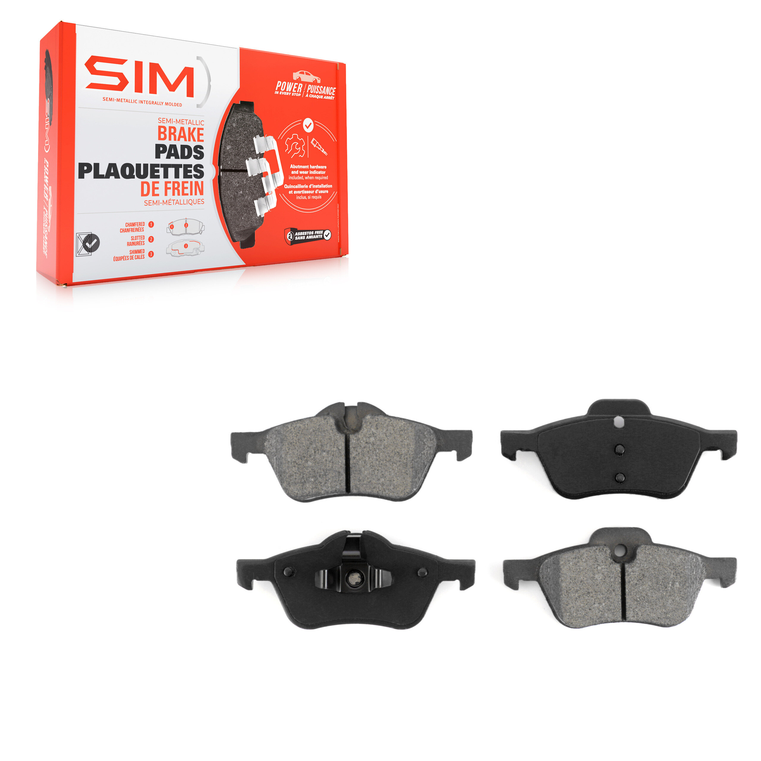 SIM - SIM-939 - Semi-Metallic Brake Pads