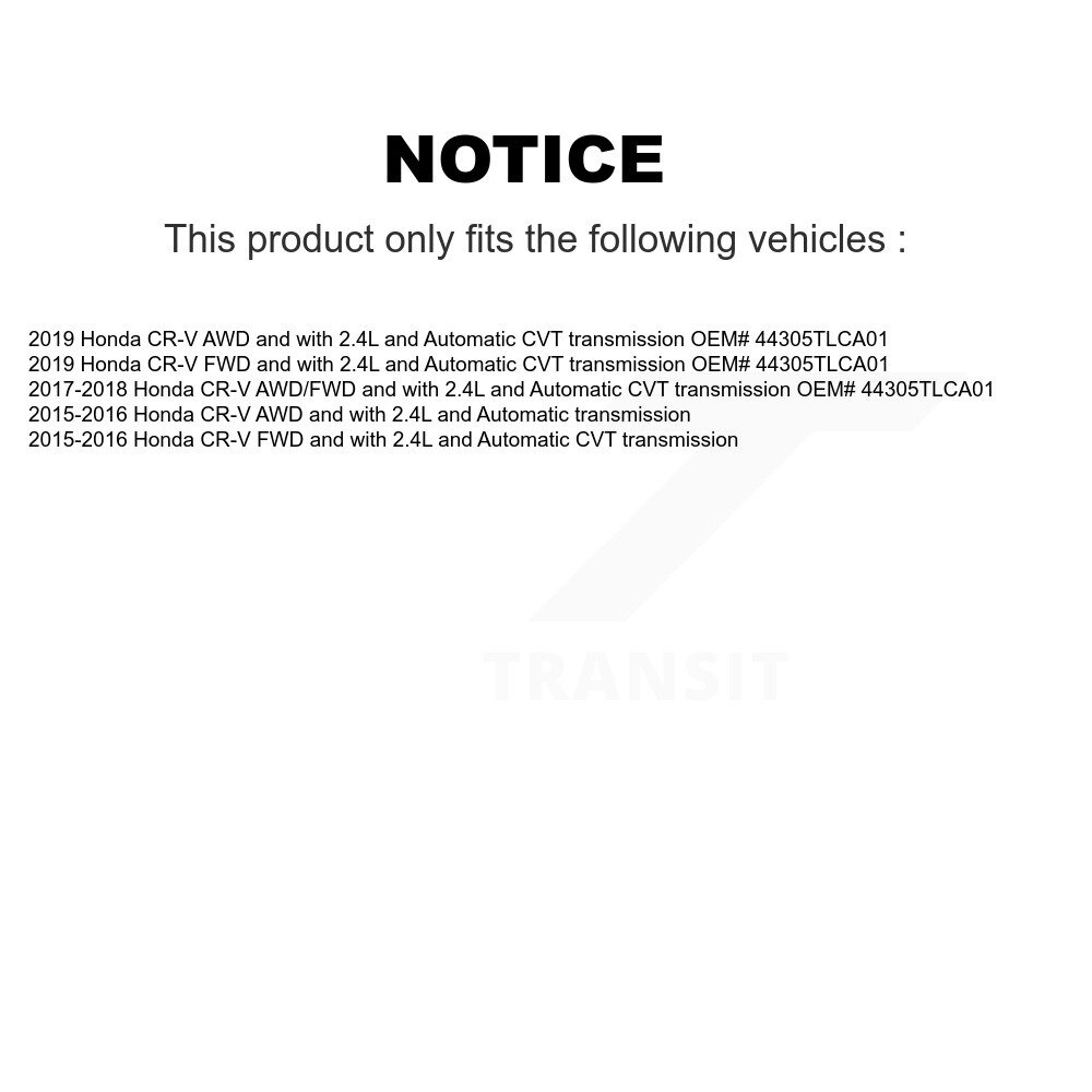 Kugel - NCV-HO36174 - CV Axle Shaft