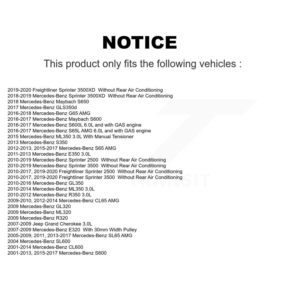 Kobra - KTP-89535 - Accessory Drive Belt Idler Pulley