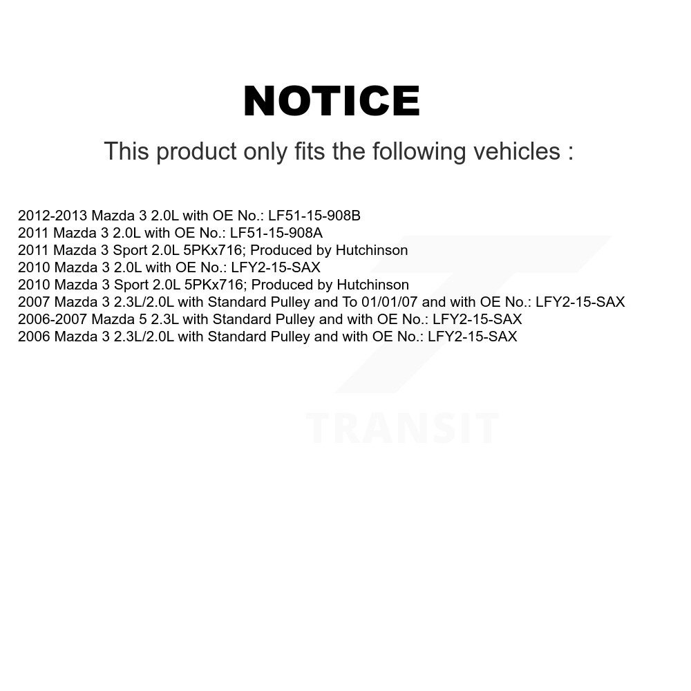 Bando - BAN-5PK691F - Accessory Drive Belt