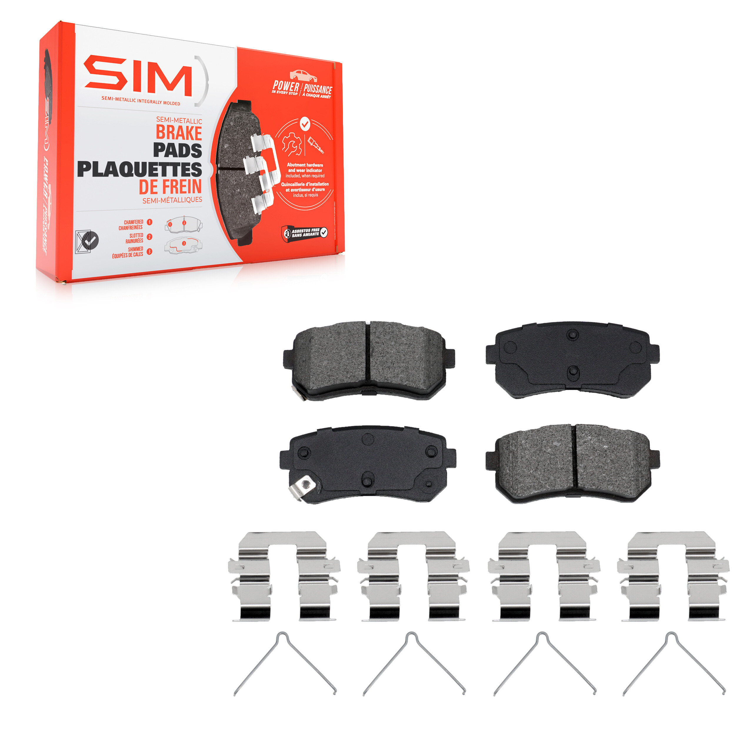 Semi-Metallic Brake Pads