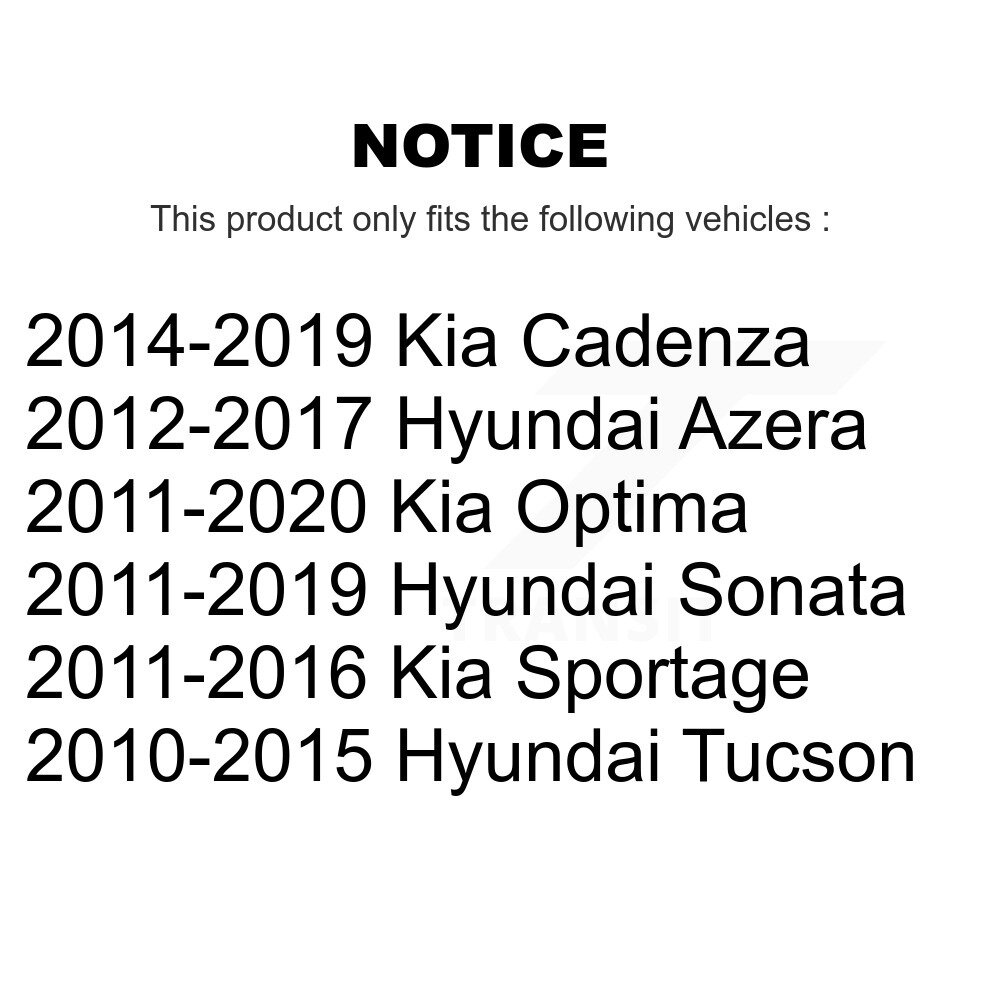 Top Quality - 73-TQ5850 - Suspension Strut Hardware Kit