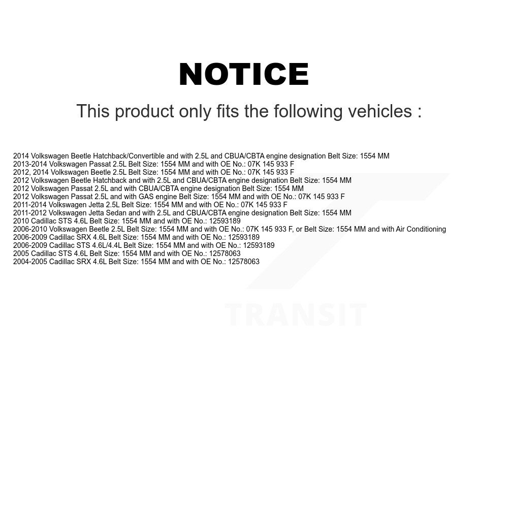 Bando - BAN-5DPK1550 - Accessory Drive Belt