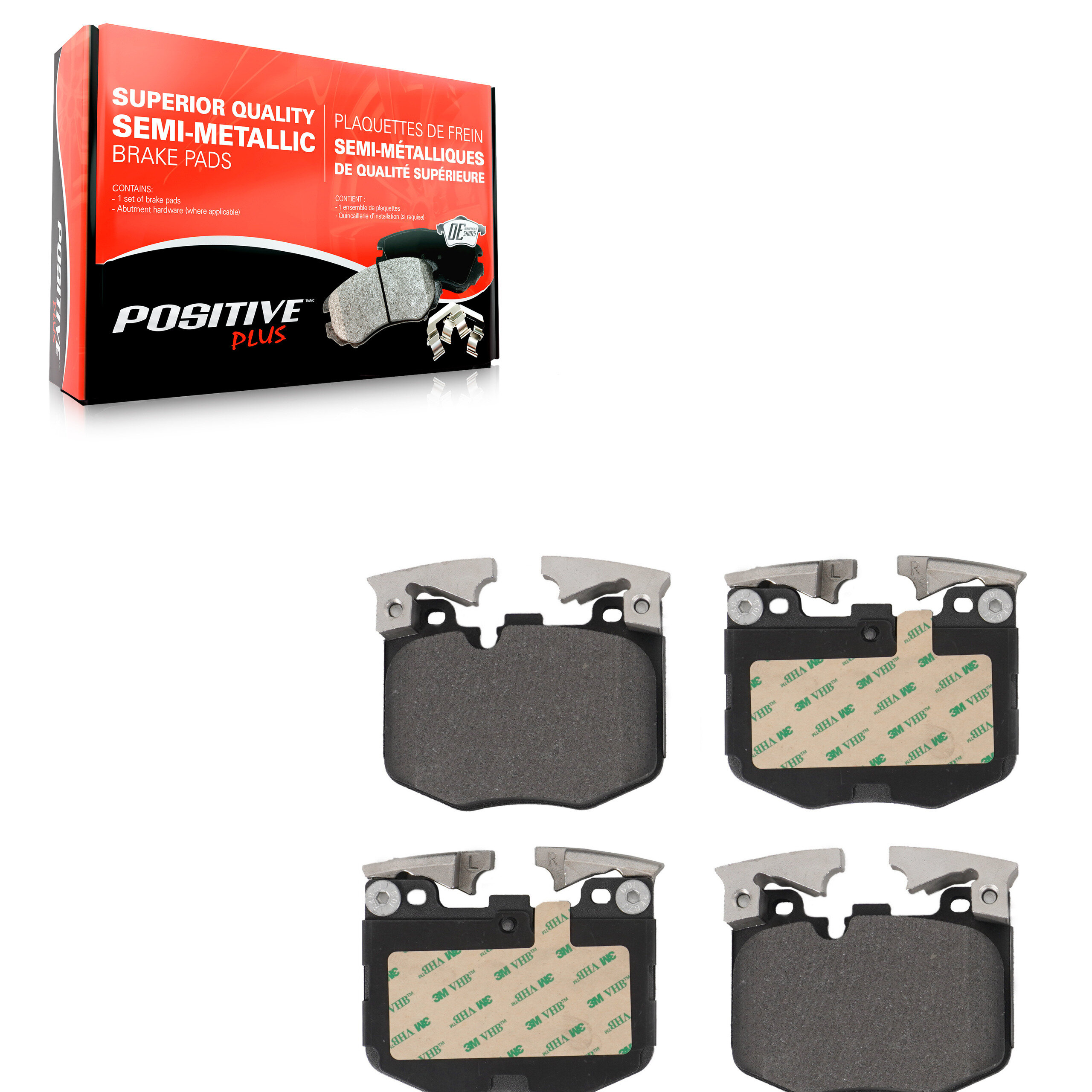 Positive Plus - PPF-D1867 - Semi-Metallic Brake Pads