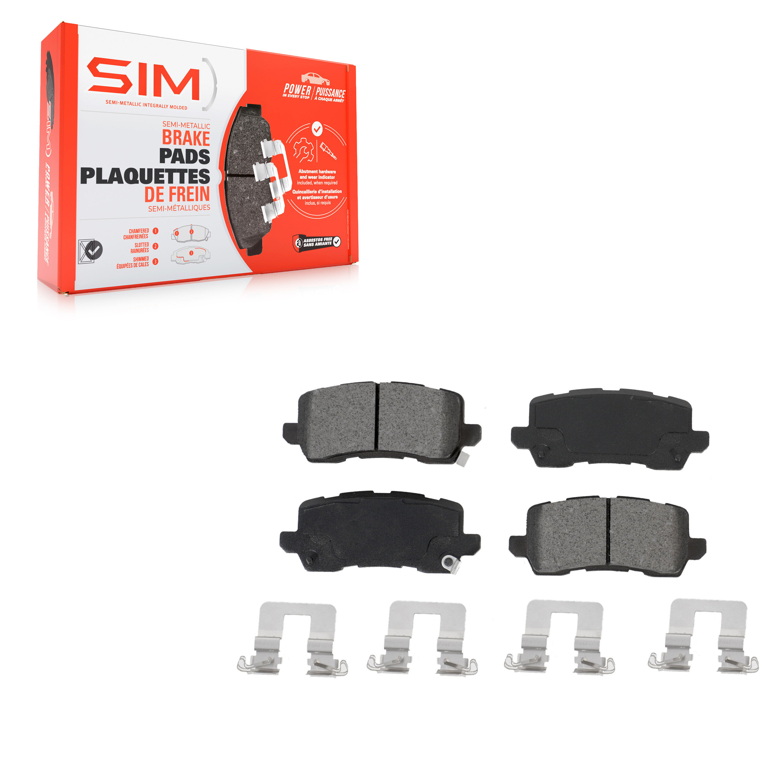 Semi-Metallic Brake Pads
