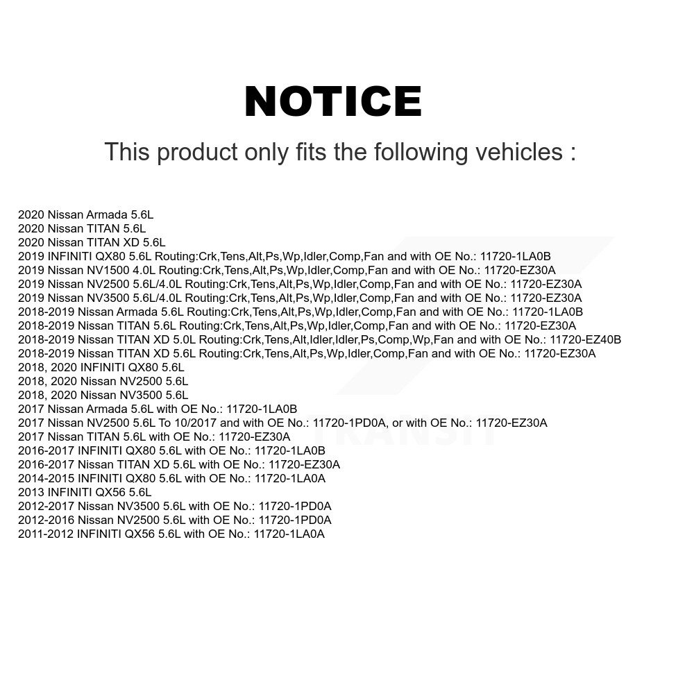 Bando - BAN-7PK2442 - Accessory Drive Belt