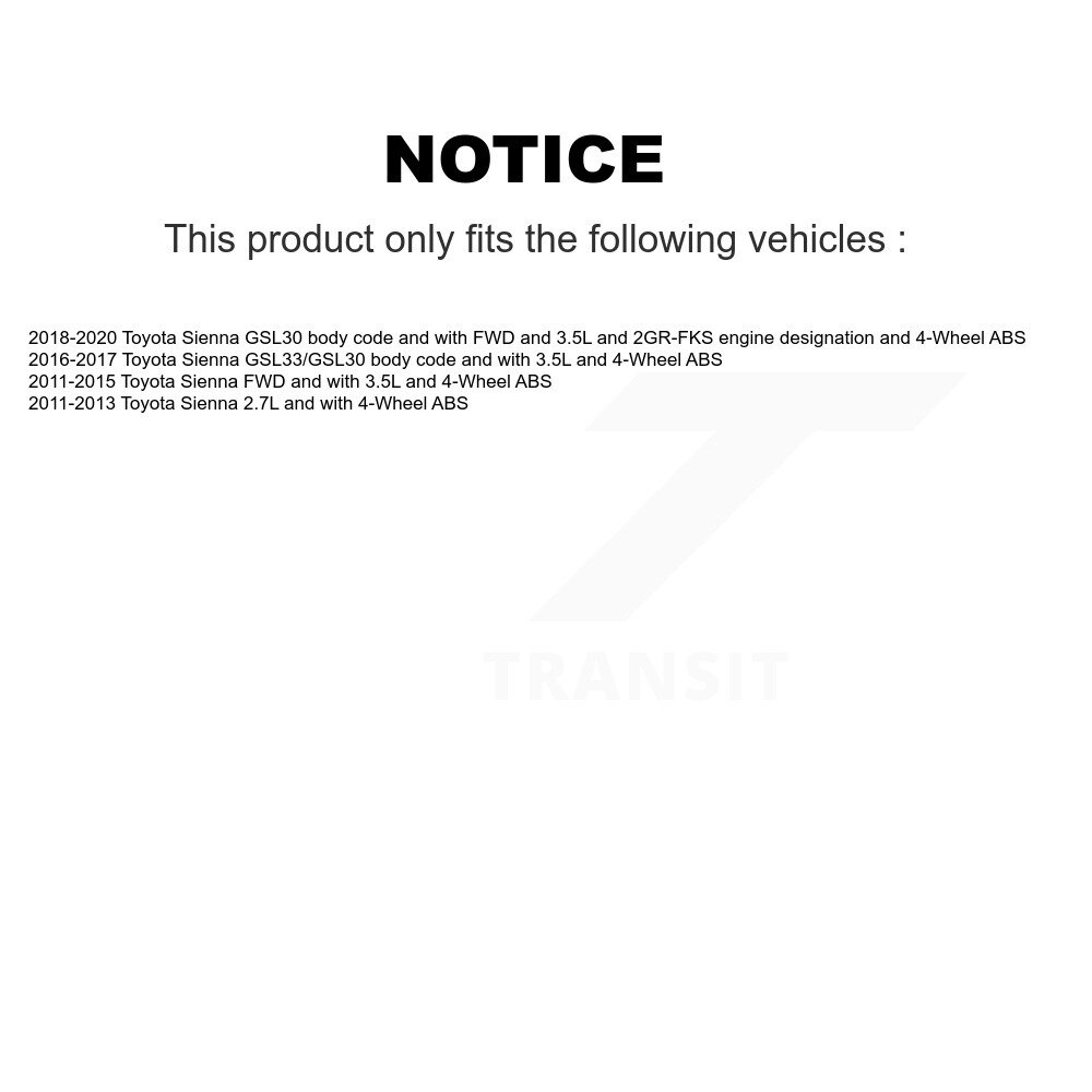 Mpulse - SEN-2ABS2516 - ABS Wheel Speed Sensor Wiring Harness