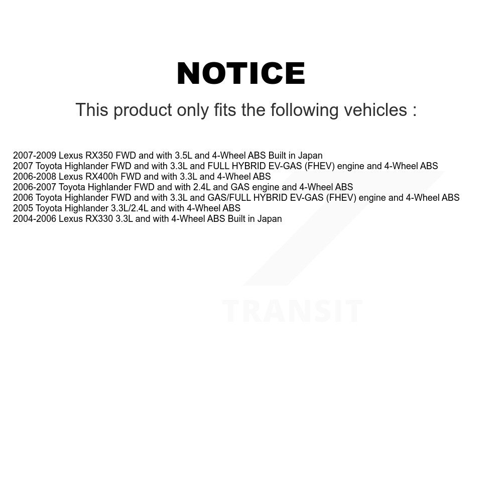 Mpulse - SEN-2ABS3059 - ABS Wheel Speed Sensor Wiring Harness