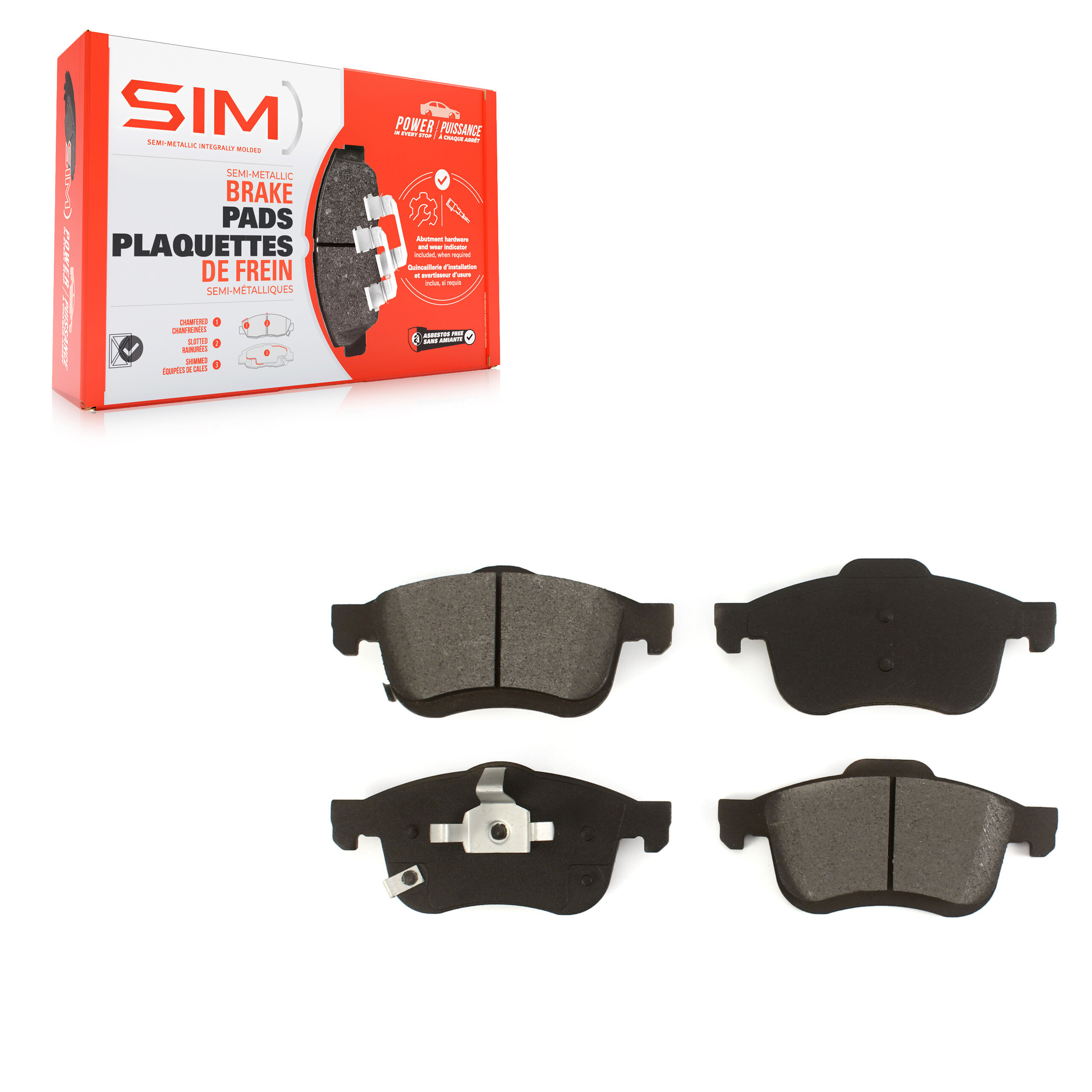 SIM - SIM-1721 - Semi-Metallic Brake Pads