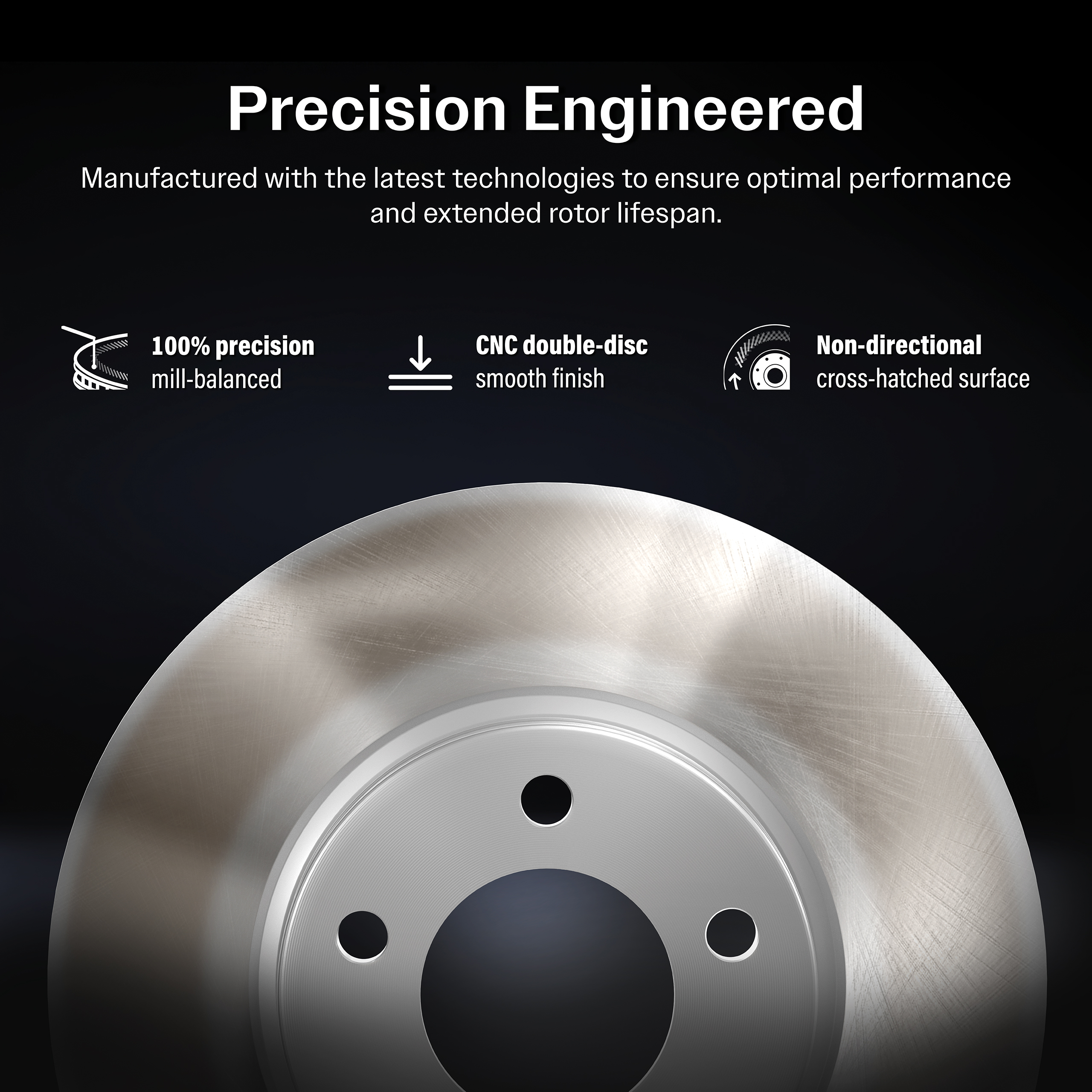 GENIUS - GCR-680497 - Coated Disc Brake Rotor