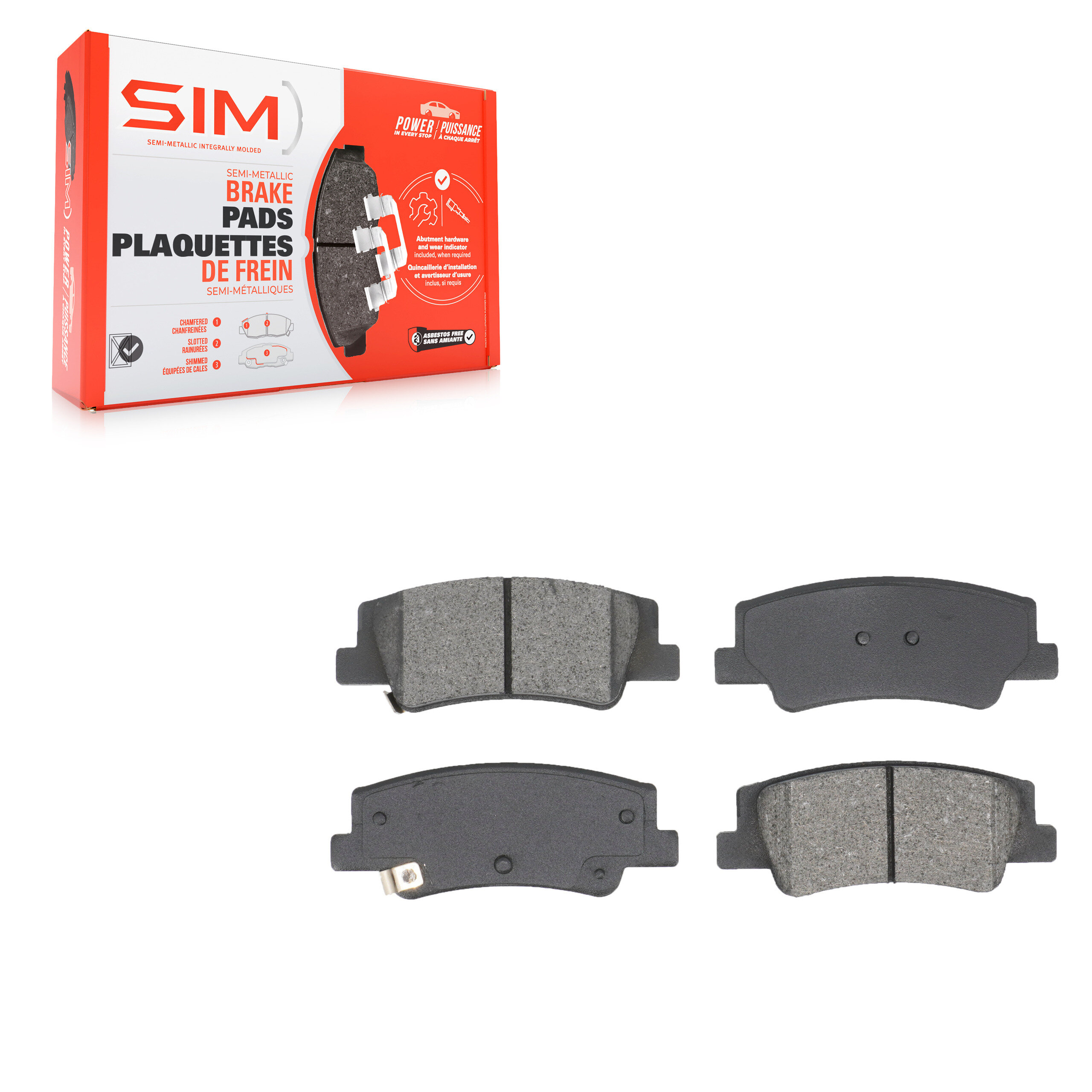 Semi-Metallic Brake Pads