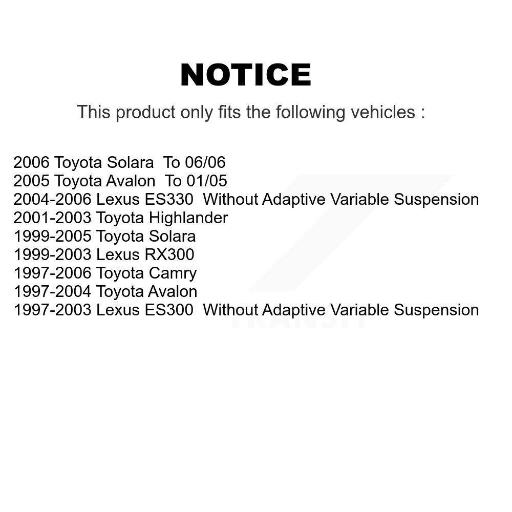 Top Quality - 73-903904 - Suspension Strut Hardware Kit