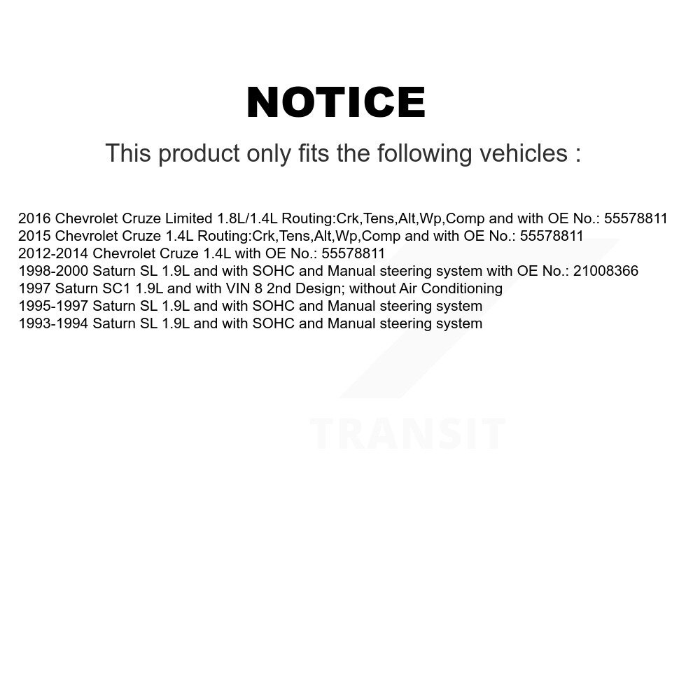 Bando - BAN-5PK1400 - Accessory Drive Belt