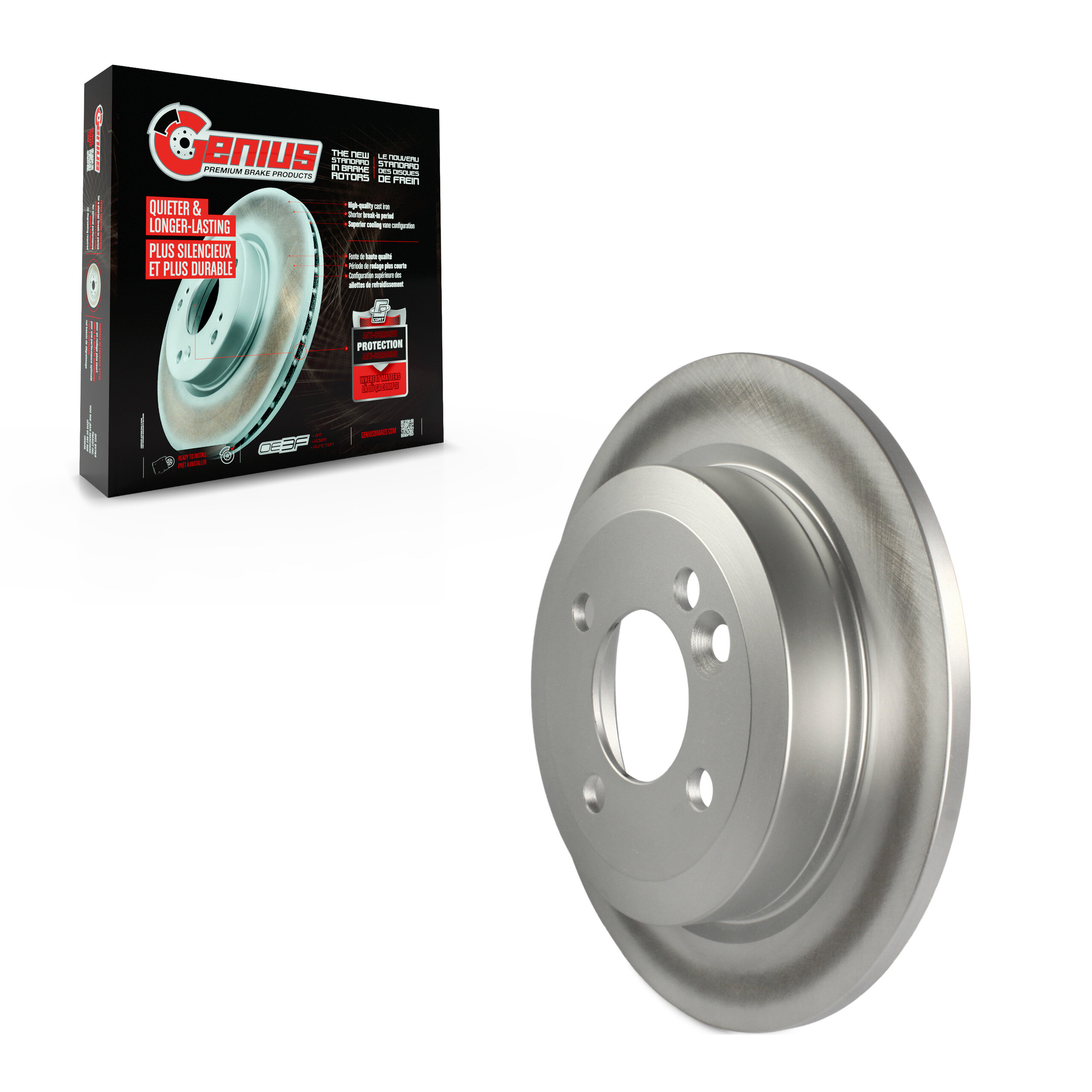 GENIUS - GCR-980154 - Coated Disc Brake Rotor